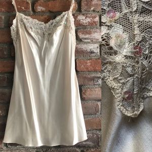 Vintage Camisole Top with Lace Trim
